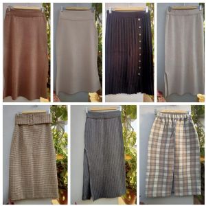Winter Knitted Skirt Used Cloth Korean Second Hand Bale Thrift