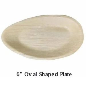 6 Inch Oval Shaped Areca Leaf Bowl