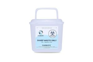 FAIRBIZPS Bio-Medical Sharps Container Waste Box, Glass Waste, Puncture Proof Box 5 LTR