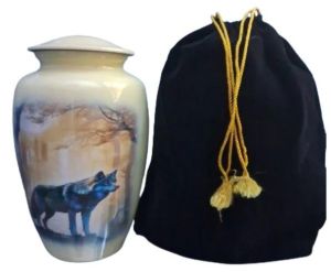 Adult Cremation Ash Urns WIth Velvet Bag