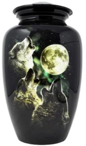 Wolf Cremation Human Ash Urns