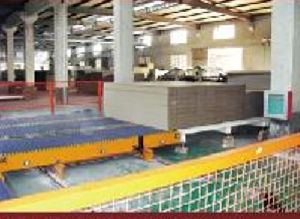 Corrugated board delivery conveyor section