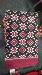 Double ikat fabric handloom cloth
