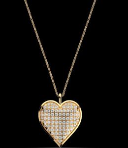 LNP-11 Heart Diamond Pendant Necklace