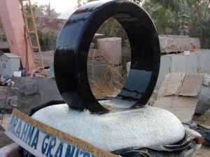 Stone Rotating Ring Fountain