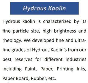 Hydrous Kaolin