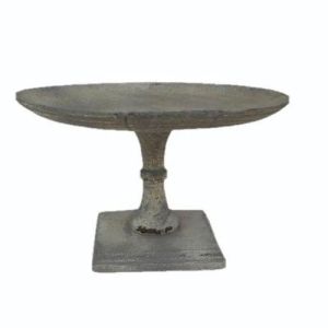 Grey Wooden Cake Stand