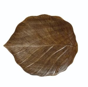 Leaf Shape Wooden Tray