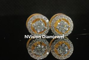 Natural Two-Tone Parallel Trio Diamond Ring