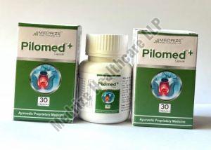 White Pilomed Ayurvedic Pilome Capsule, For Piles, Shelf Life : 1years