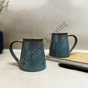Mud & Moss Green Funnel Ceramic Mug Set