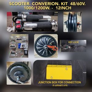 12 inch SCOOTER HUB CONVERSION KIT 48V/60V 1200W