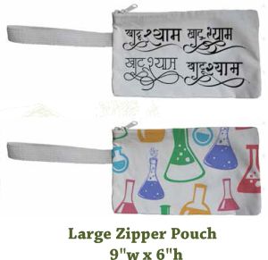 Cotton Canvas Zipper Pouch