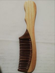 Handmade Rose Wooden Hair Comb