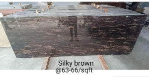 Silky Brown Granite Slab