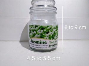 Jasmine Scented Glass Candle