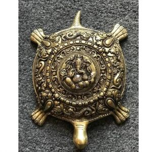 Brass Ganesh Tortoise Vastu Decor