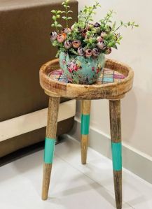 Wooden Side Table for Home Decor