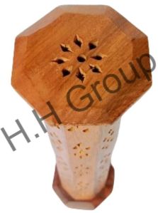 Wooden Hexagon Incense Stick Holder