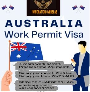 Australia work permit visit visa education visa PR