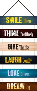 Motivational Quotes Plank Wall Hanging