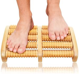 Wooden Roller Foot Massager