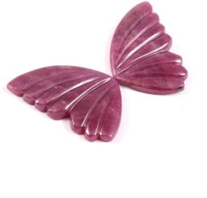 Shaped Butterfly Ruby Carving Gemstone
