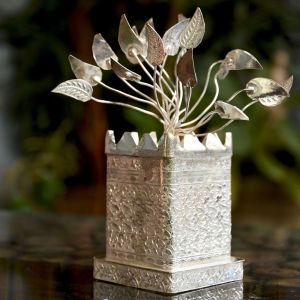 Silver Plated Tulsi plant