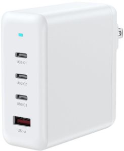 VINOP PD100W 3C+A GaN Super Fast Charger White US Plug