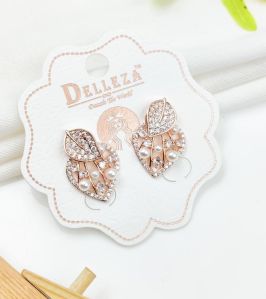 Fancy Rose gold earrings