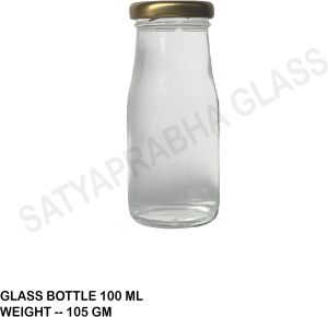 glass milk bottle 100 ml