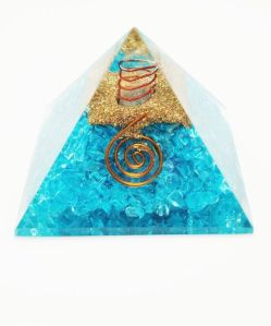 Turquoise Firoza Orgone Pyramid
