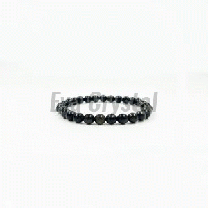 6mm Black Obsidian Bracelet