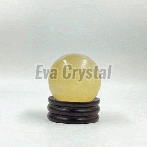 Yellow Calcite Crystal Ball