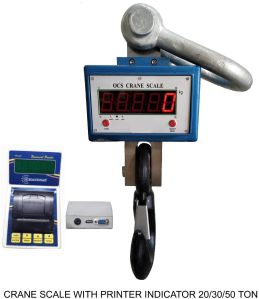 Crane Scale With Wireless Printer Indicator Usb Pen Drive Rs232 - 50TON X 20 KG