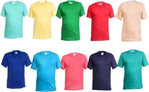 Mens Plain Cotton Round Neck T-Shirts