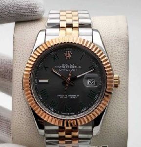 Rolex Datejust Dual Tone Slate Dial 41mm Jubilee Bracelet Watch