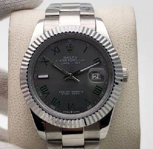 Rolex Datejust Stainless Steel Slate Dial 41mm Replica Watch