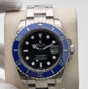 Rolex Submariner Date Blue Ceramic Bezel Black Dial 41mm Watch