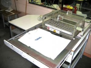 Semi Automatic Flock Printing Machine