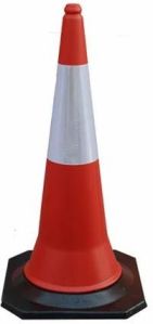 Red Plastic Traffic Safety Cone