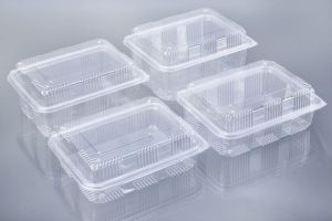 2250 CC HIGH LID CC PET Hinged Container