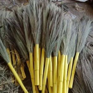 Bamboo Fhool Jhadu, Handle Material : PP, Weight : 200gm - 450gram