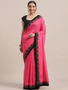 Pure Vichitra Silk Saree