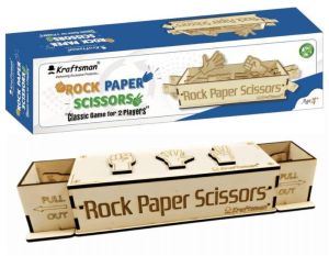 Kraftsman Wooden Rock Paper Scissors