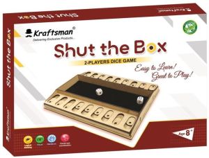 Kraftsman Wooden Shut The Box Game
