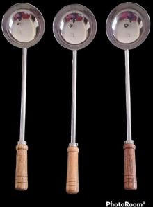 wooden handle ladle