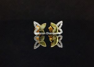 Sparkle & Shine Butterfly Natural Diamond kids Earrings