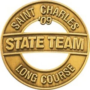 Polished Brass School Badges, Shape : Round