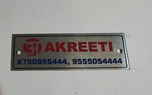 Stainless Steel Custom Name Badges, Color : Silver